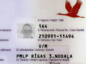 Идентификационный номер в Латвии будет изменен